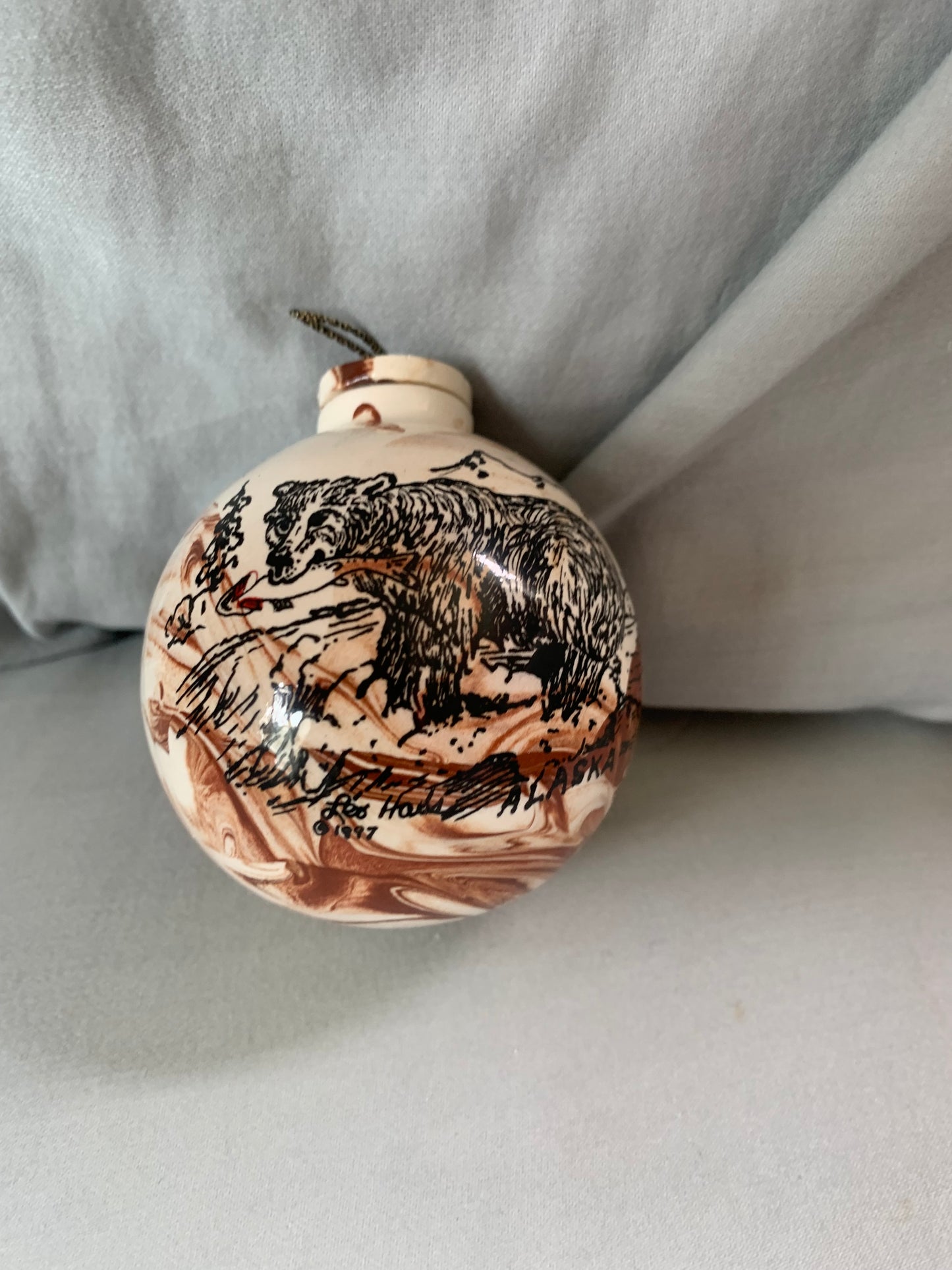Alaskan Clay Art Christmas Ornament
