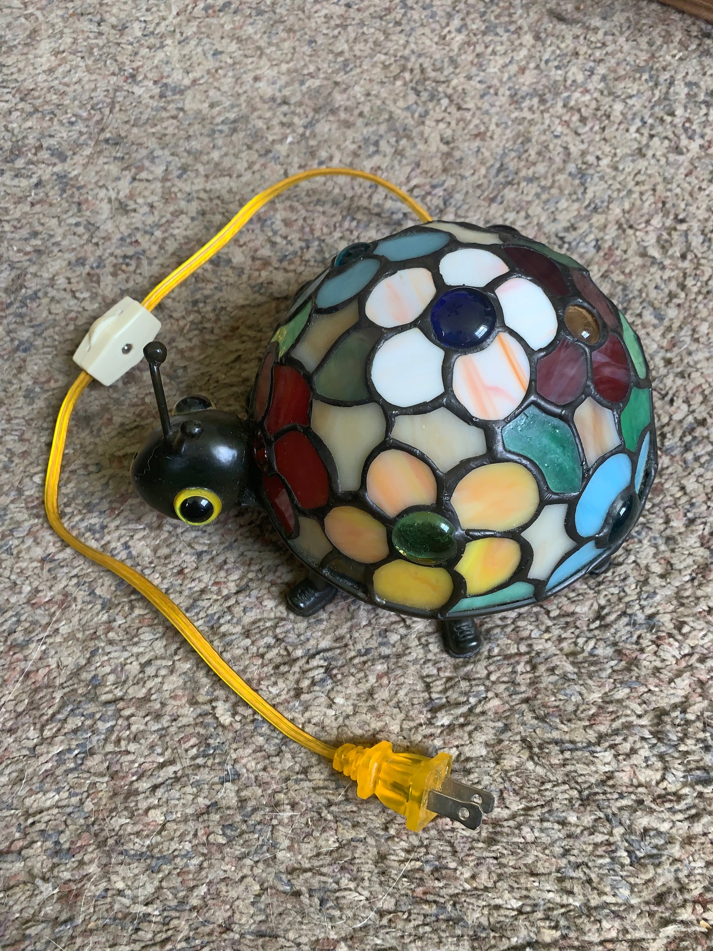 Lady Bug, Quoizel Tiffany Night Light