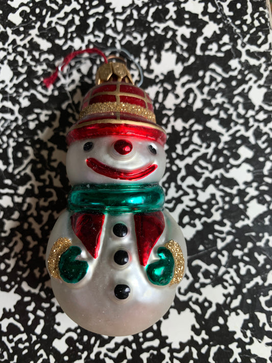 Vtg Blown Glass Ornament Czech Republic