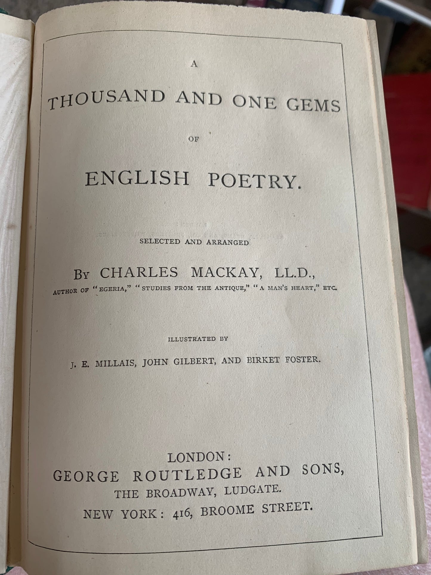 Gems of English Poetry Book