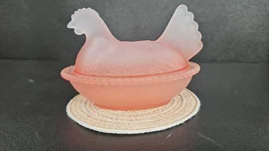 Import Blush Pink Hen on Nest