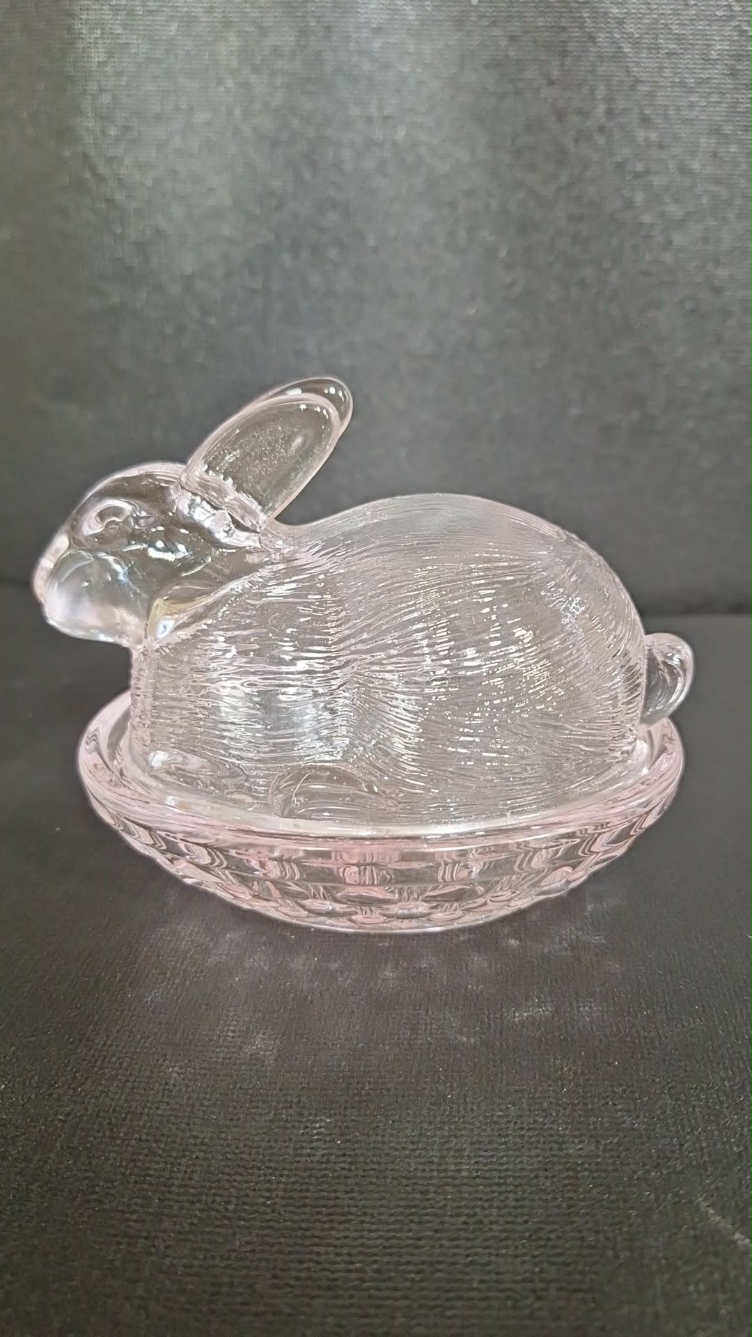 Import Pink Bunny on Basket