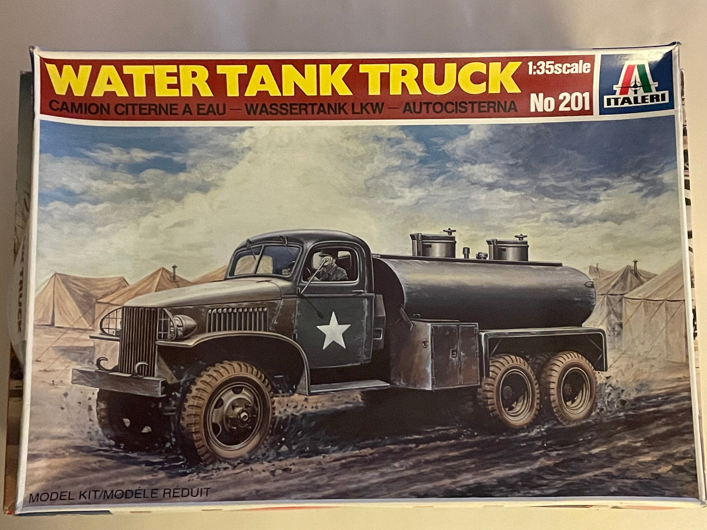 Model = ITALERI WWII WATER TANK TRUCK MODEL