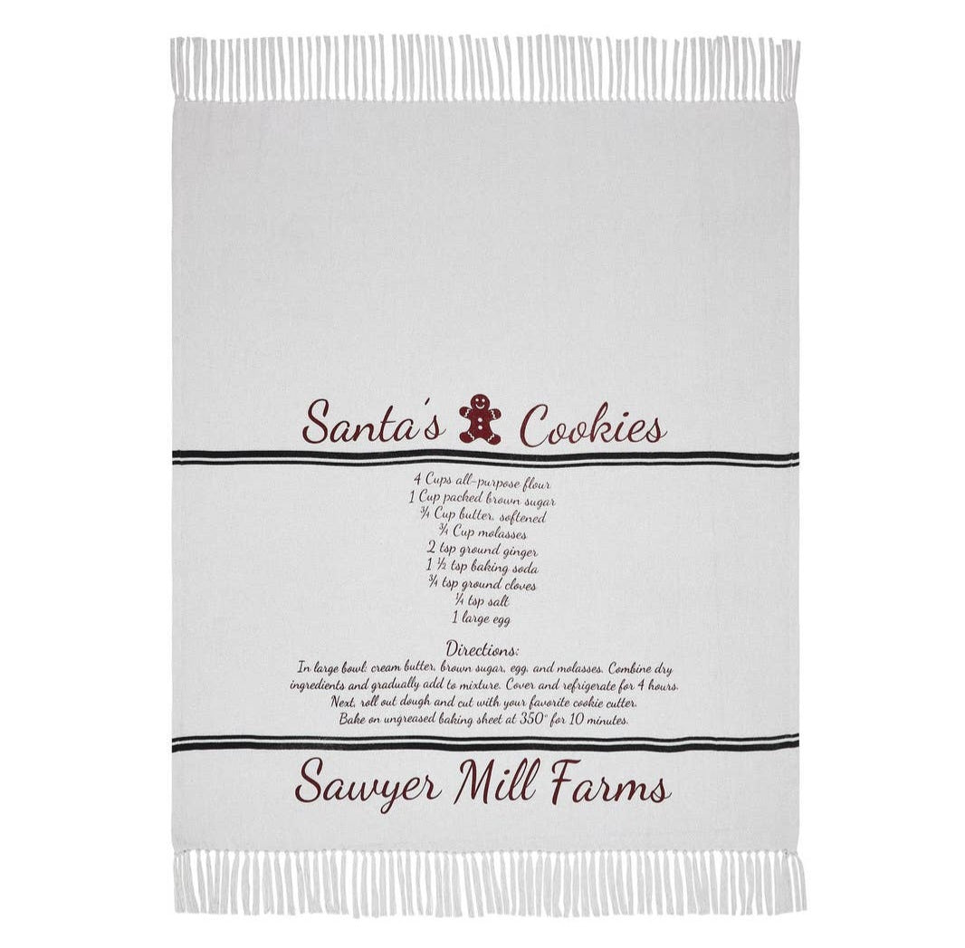 Santa's cookies throw