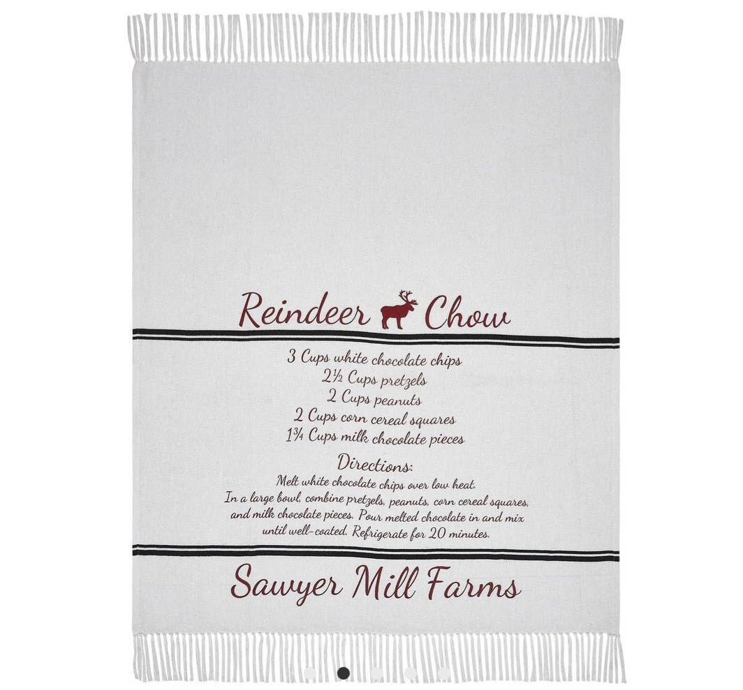 Reindeer chow throw