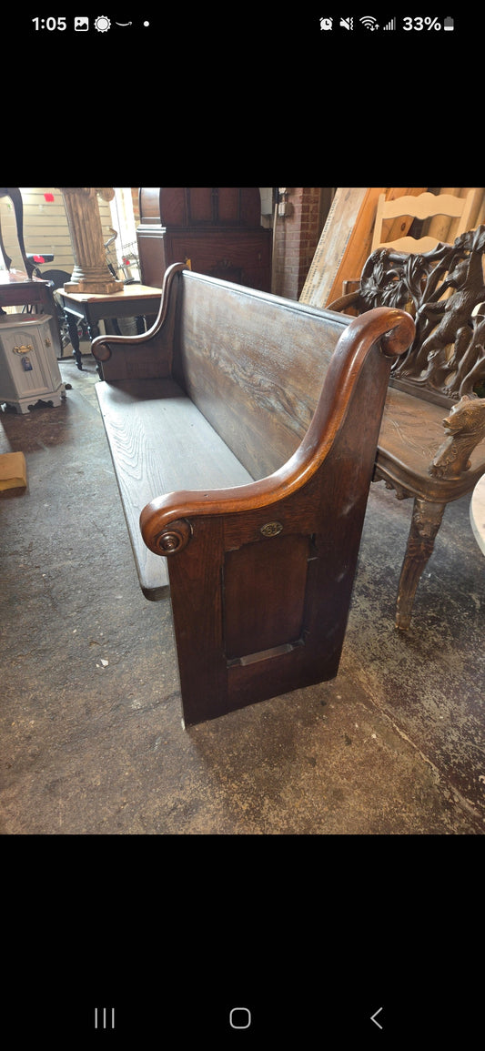 Church pew/ color black