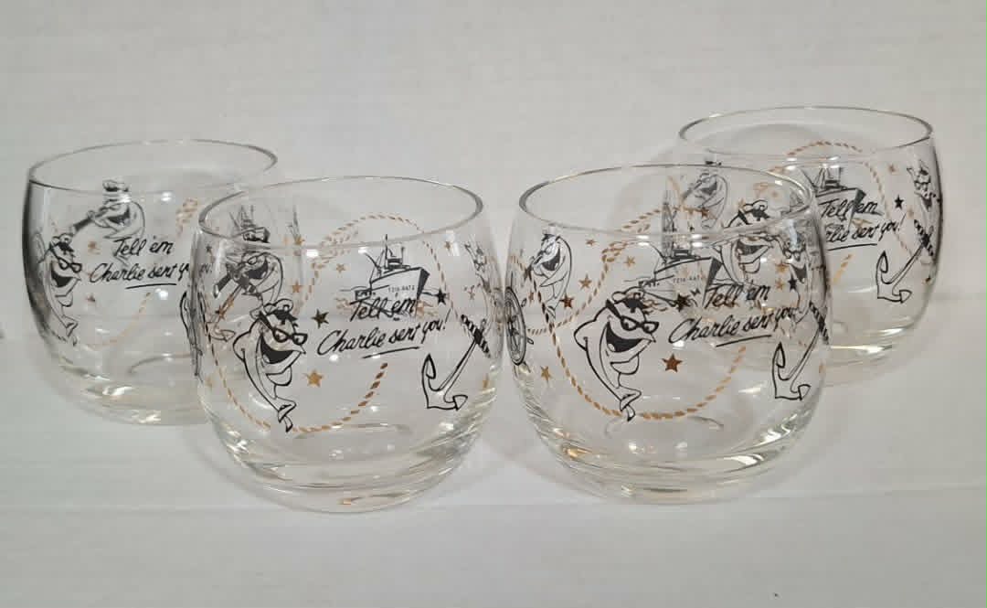 Starkist Charlie the Tuna Set of 4 Glasses