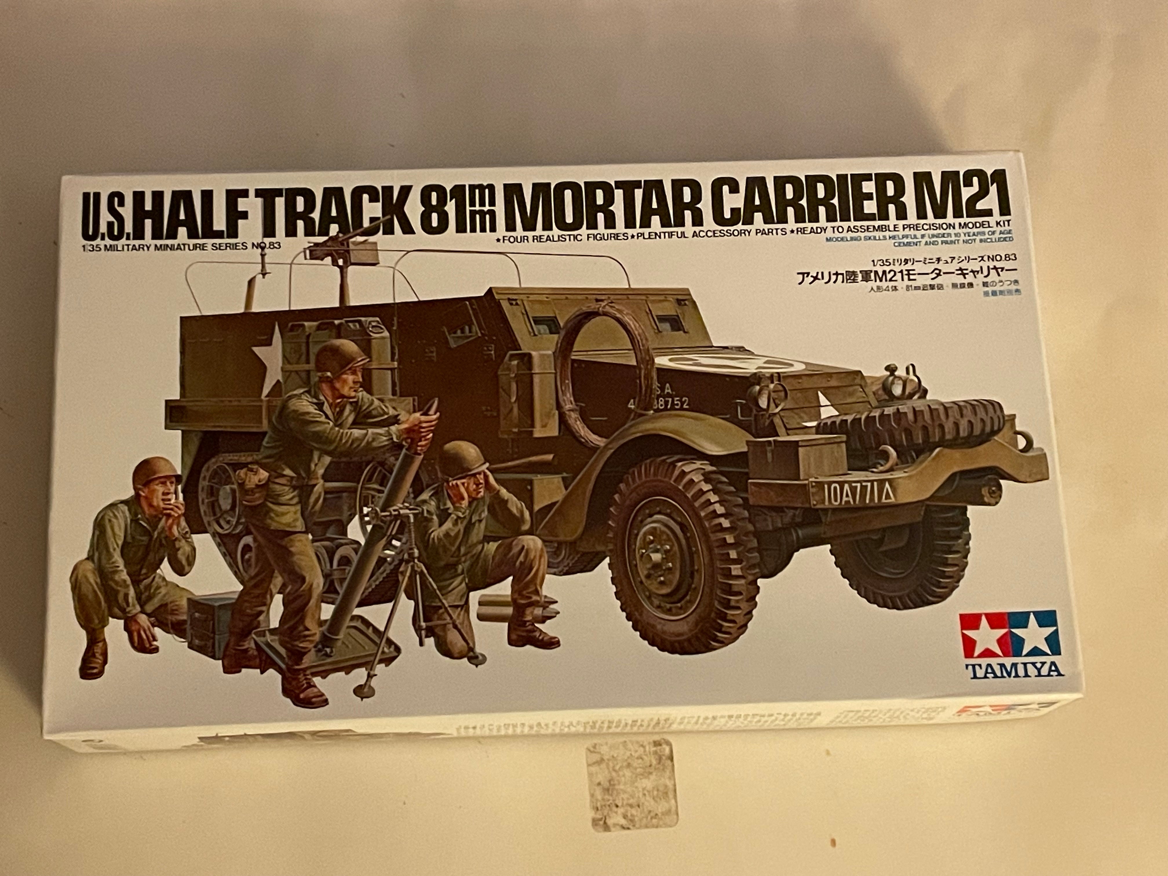 Model = Tamiya WWII M21 81MM Half Track Mortar Carrier – The Twisted ...