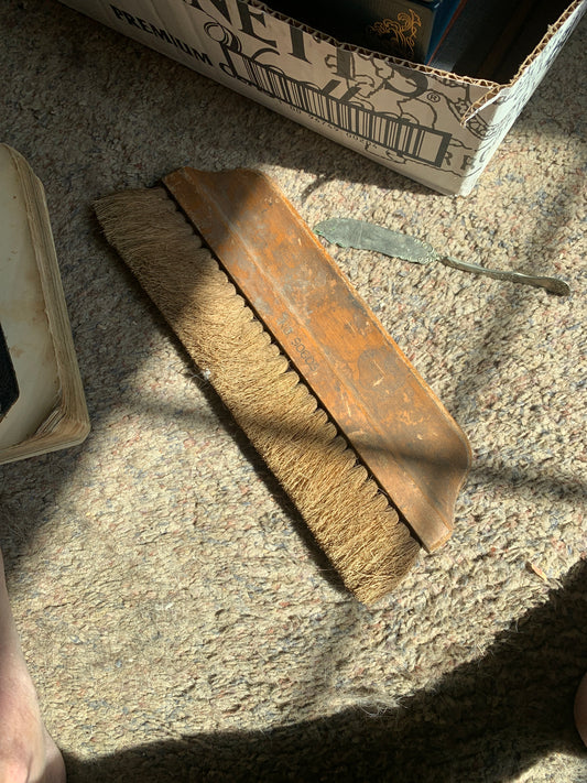 Vintage large wallpaper brush