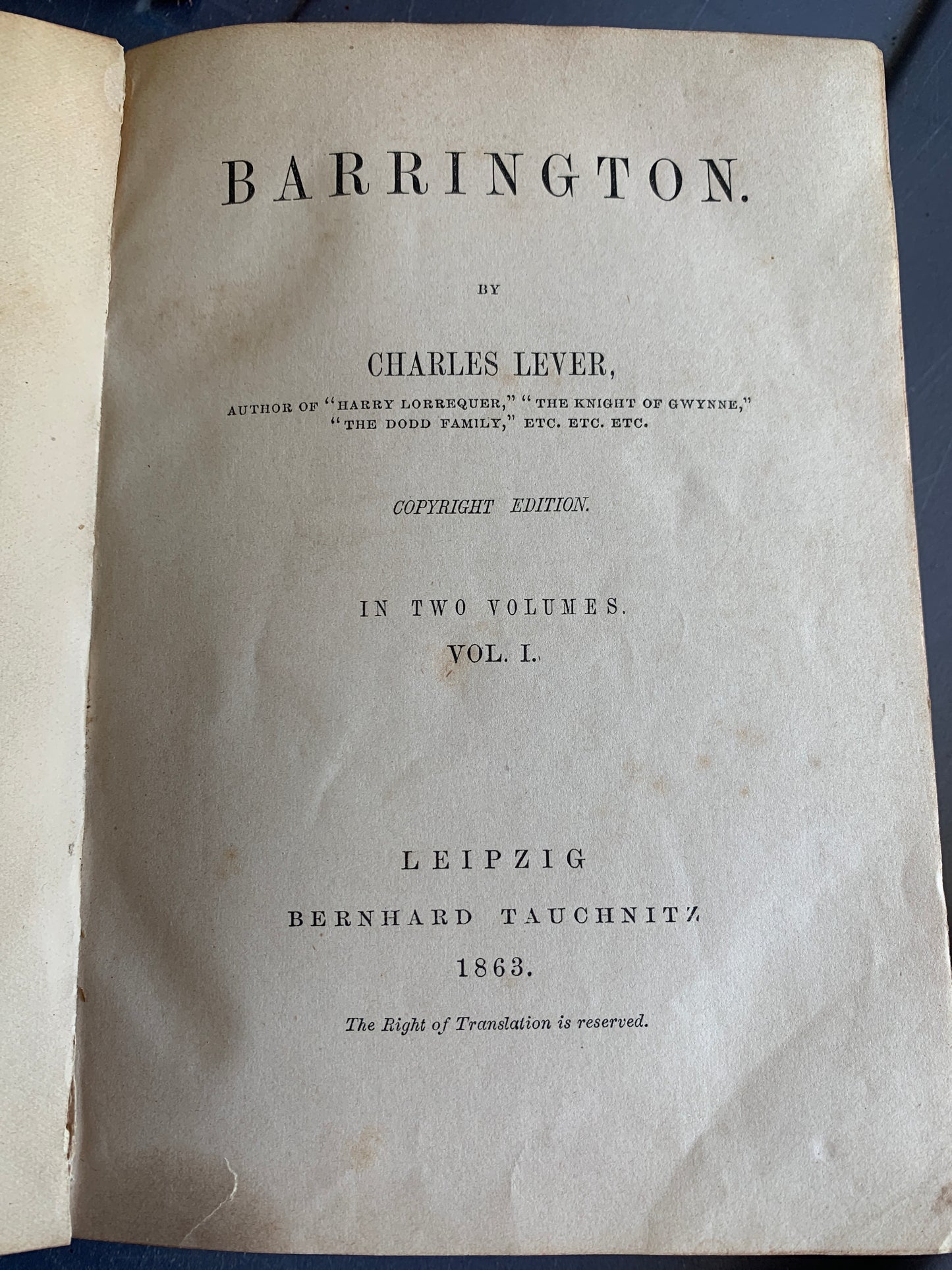 Book, Barrington