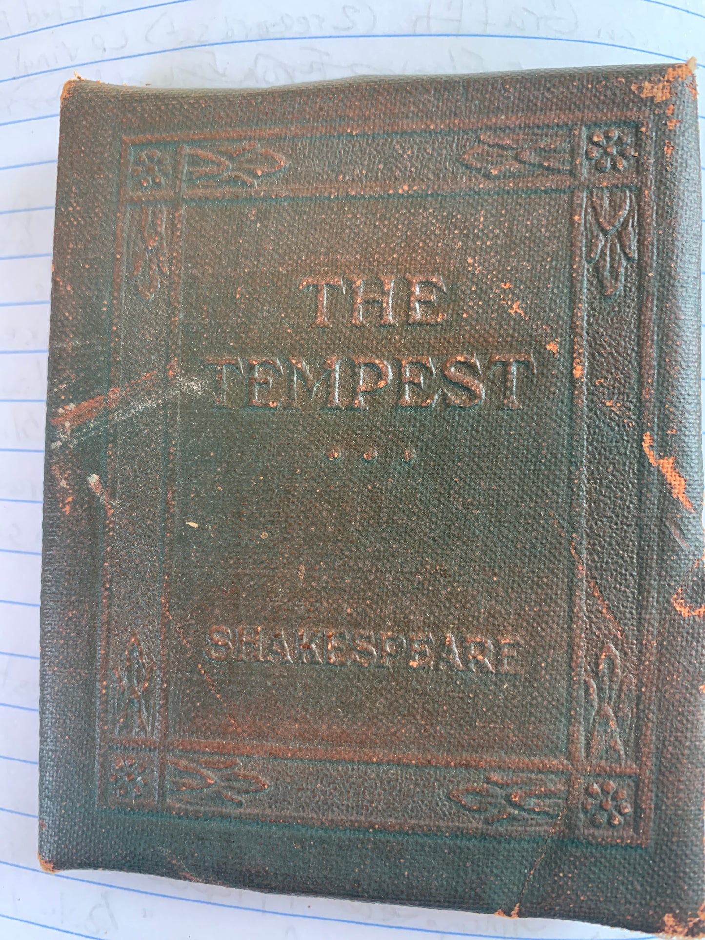 Vintage Little Leather Library Book