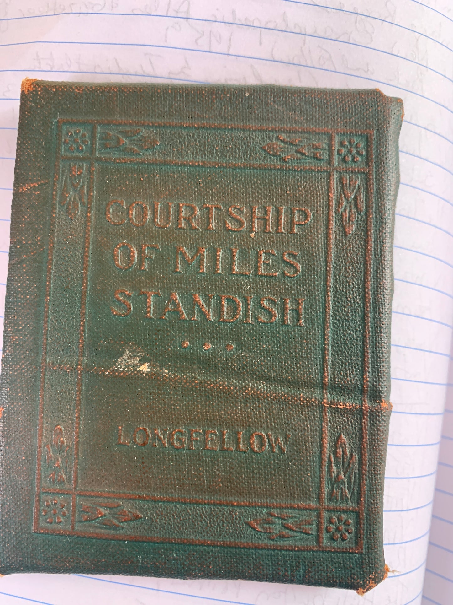 Vintage Little Leather Library Book