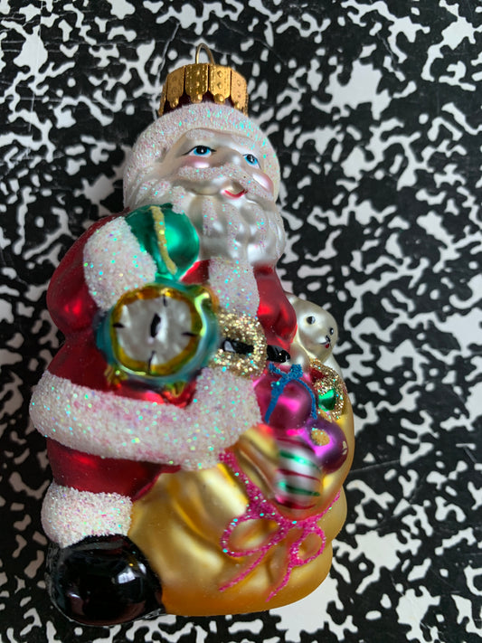 Vtg Glass Ornament Czech Republic Christmas