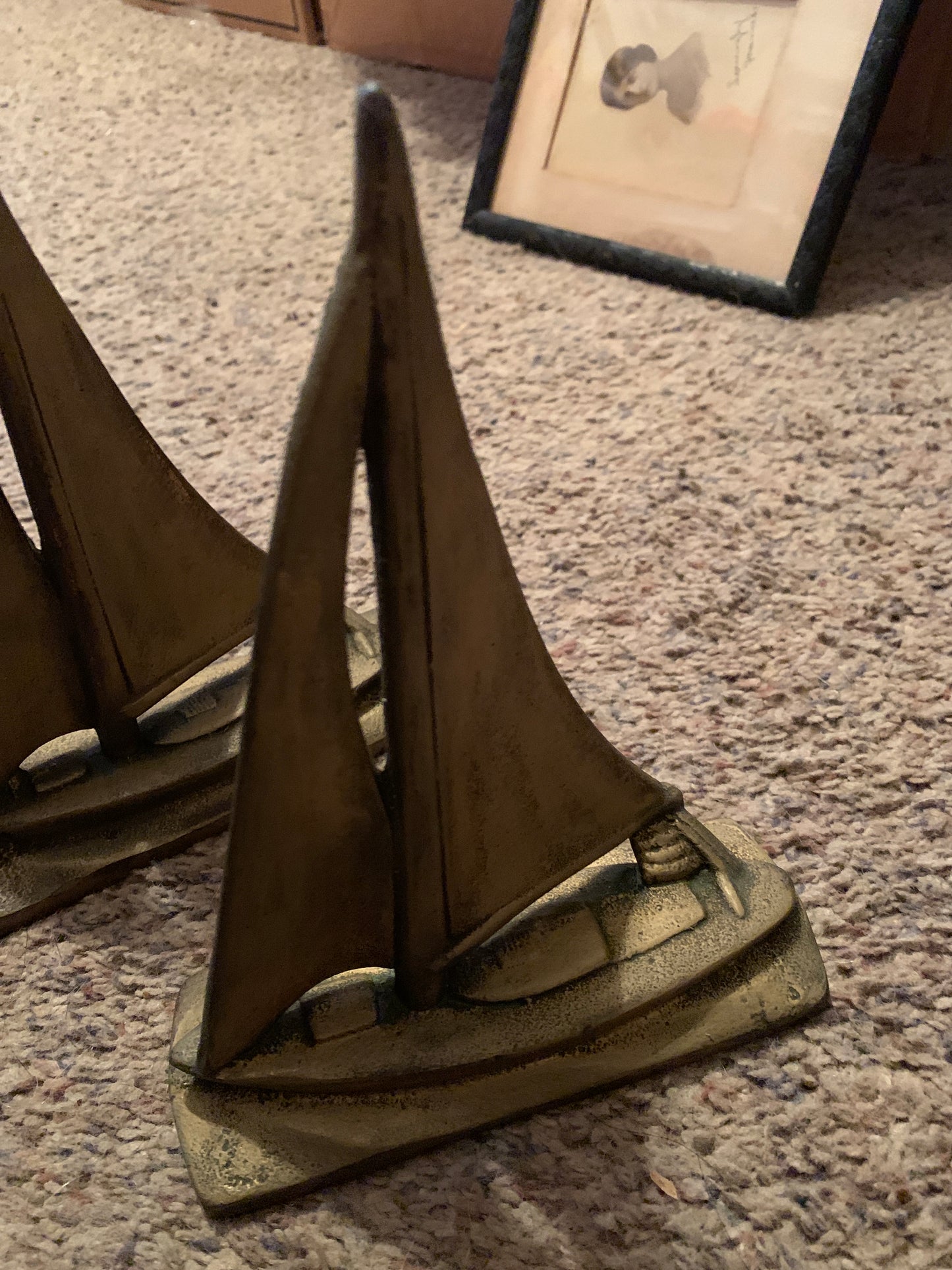Cast Iron Sailboat Doorstop