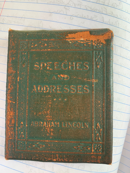 Vintage Little Leather Library Book