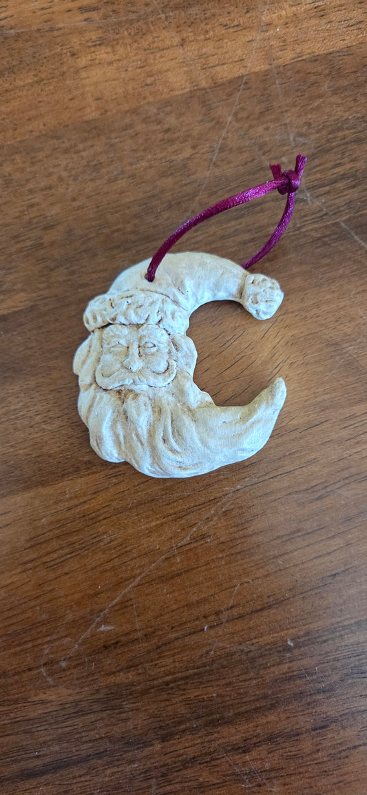 Moon Santa ornament