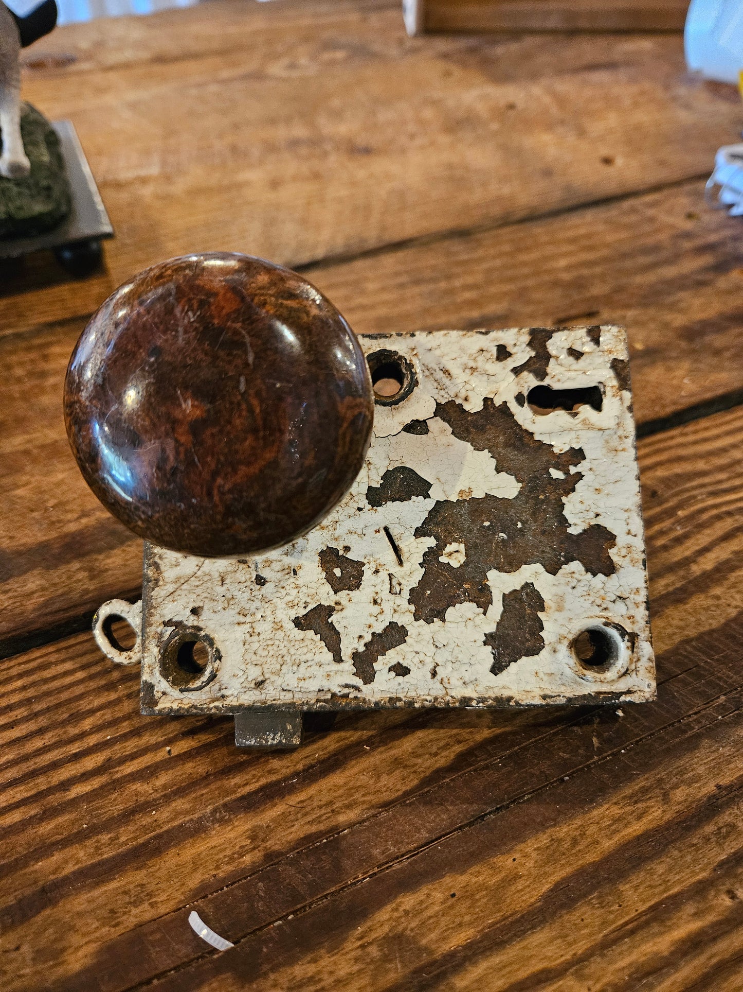Antique doorknob with lock