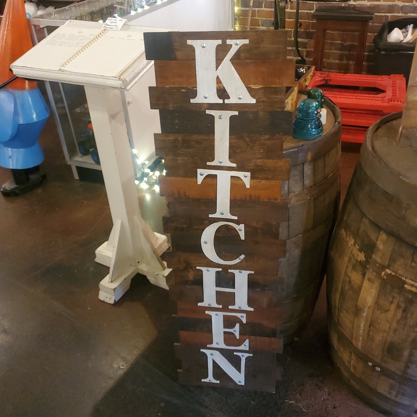 Kitchen sign