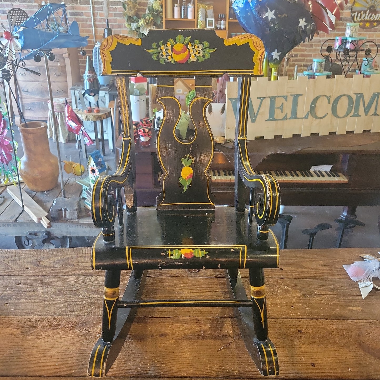 Painted/Ornate Child's rocker