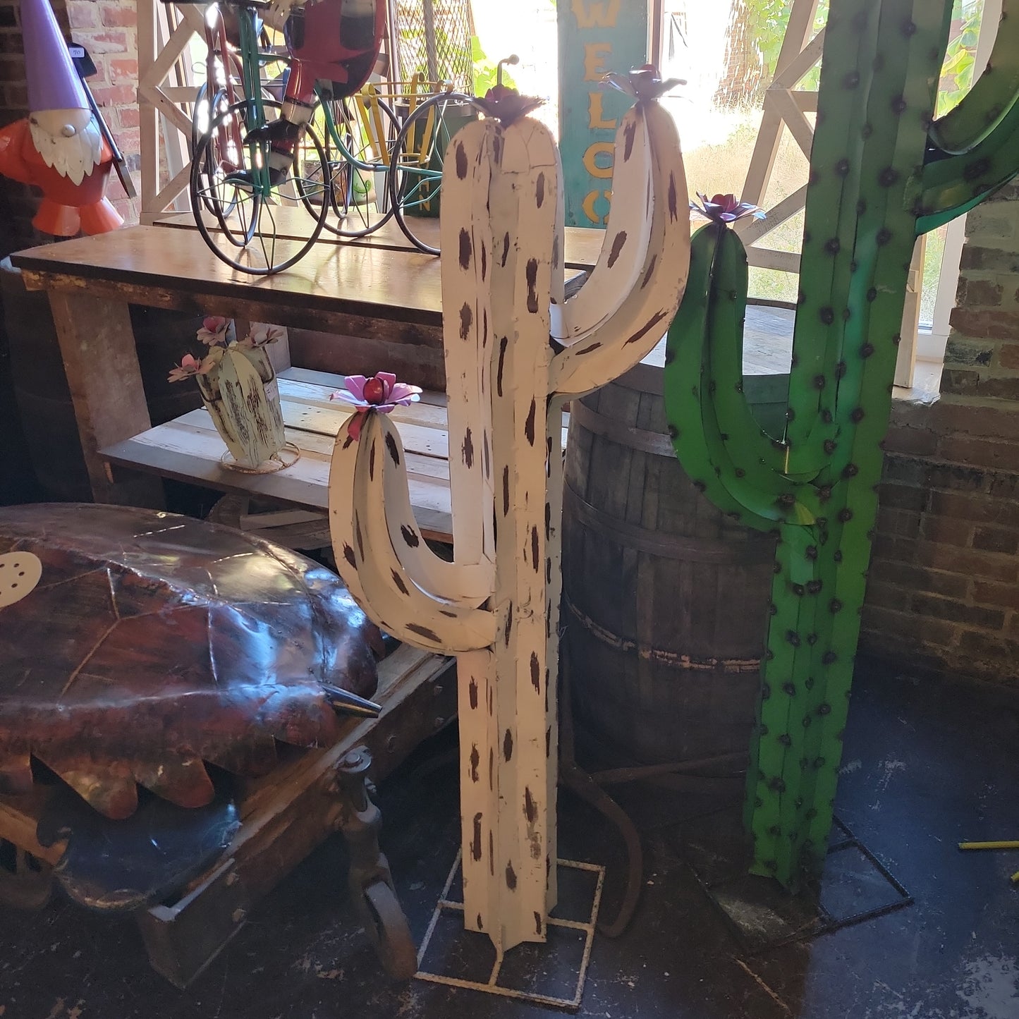 White Tin Cactus