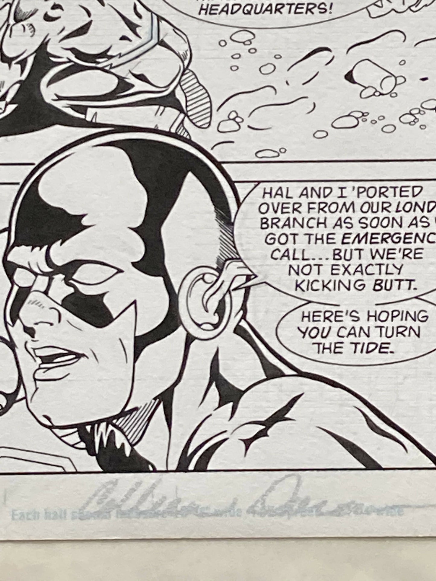 Comic Book = ORIGINAL ART PAGE FROM VALOR #14(12/93) SIGNED BY ARTIST COLLEEN DORAN!