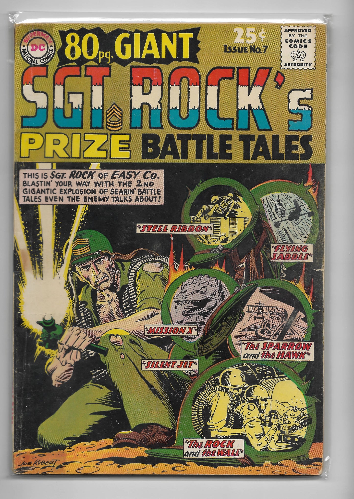 Comic Book = 80-Page Giant #7 Sgt. Rock's Prize Battle Tales 1965 DC War