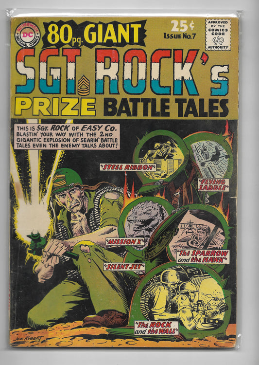 Comic Book = 80-Page Giant #7 Sgt. Rock's Prize Battle Tales 1965 DC War