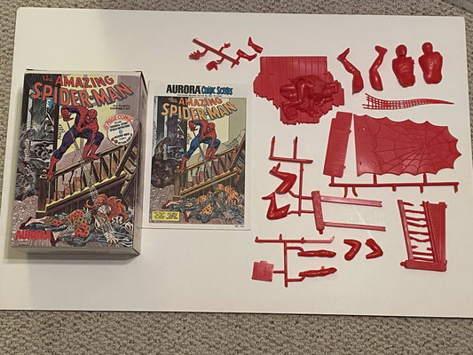 Model = 1974 Spider-Man Aurora Kit complete with all parts not built - Kraven!!