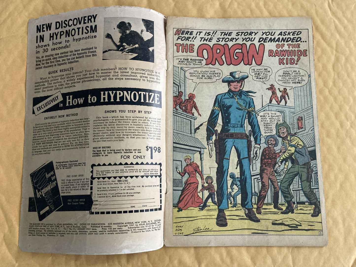 Comic Book = RAWHIDE KID #23 - ORIGIN RETOLD!