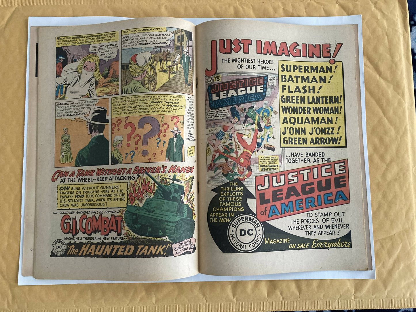 Comic Book = ALL-STAR WESTERN #119 - Johnny Thunder & Madame .44/ 1961!