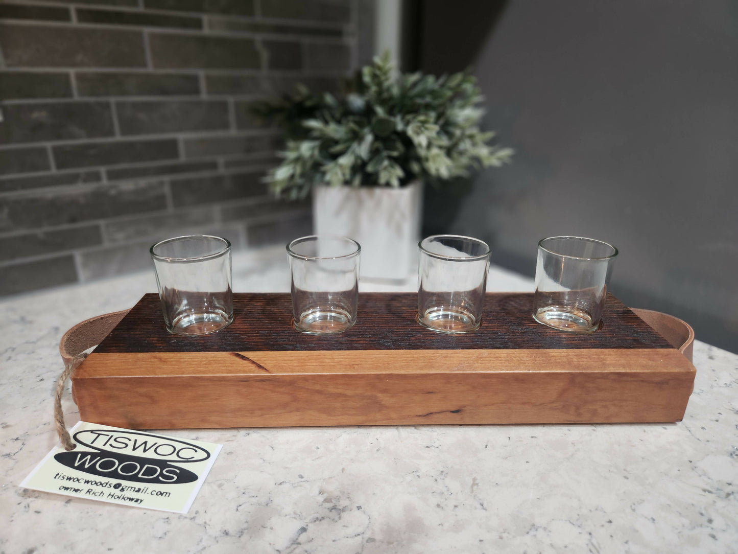 Reclaimed Wood Drink Flight