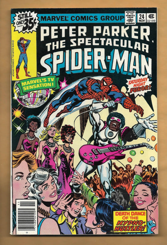 SPECTACULAR SPIDER-MAN #24 - 1ST HYPNO-HUSTLER!!