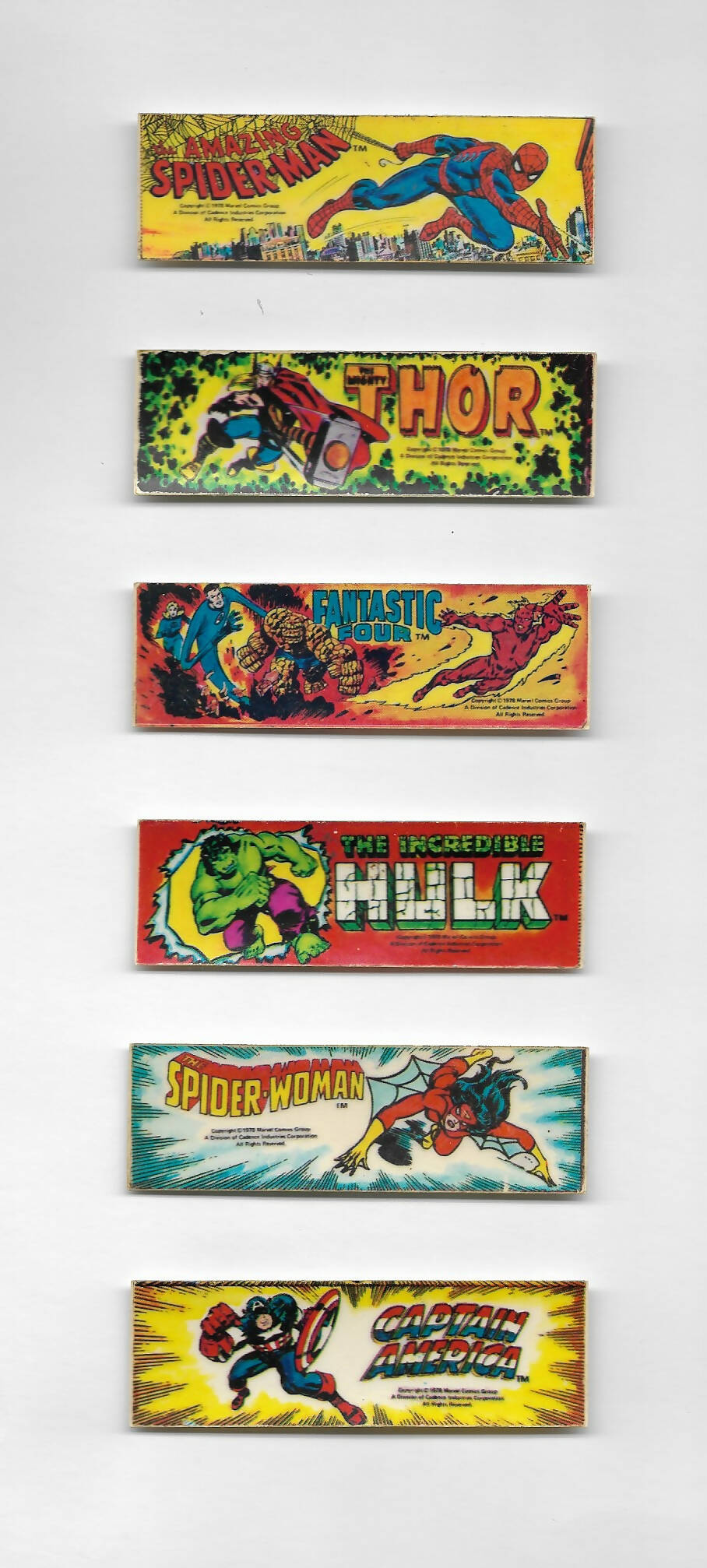 comic = RARE 1978 MARVEL MINI STICKERS GROUP