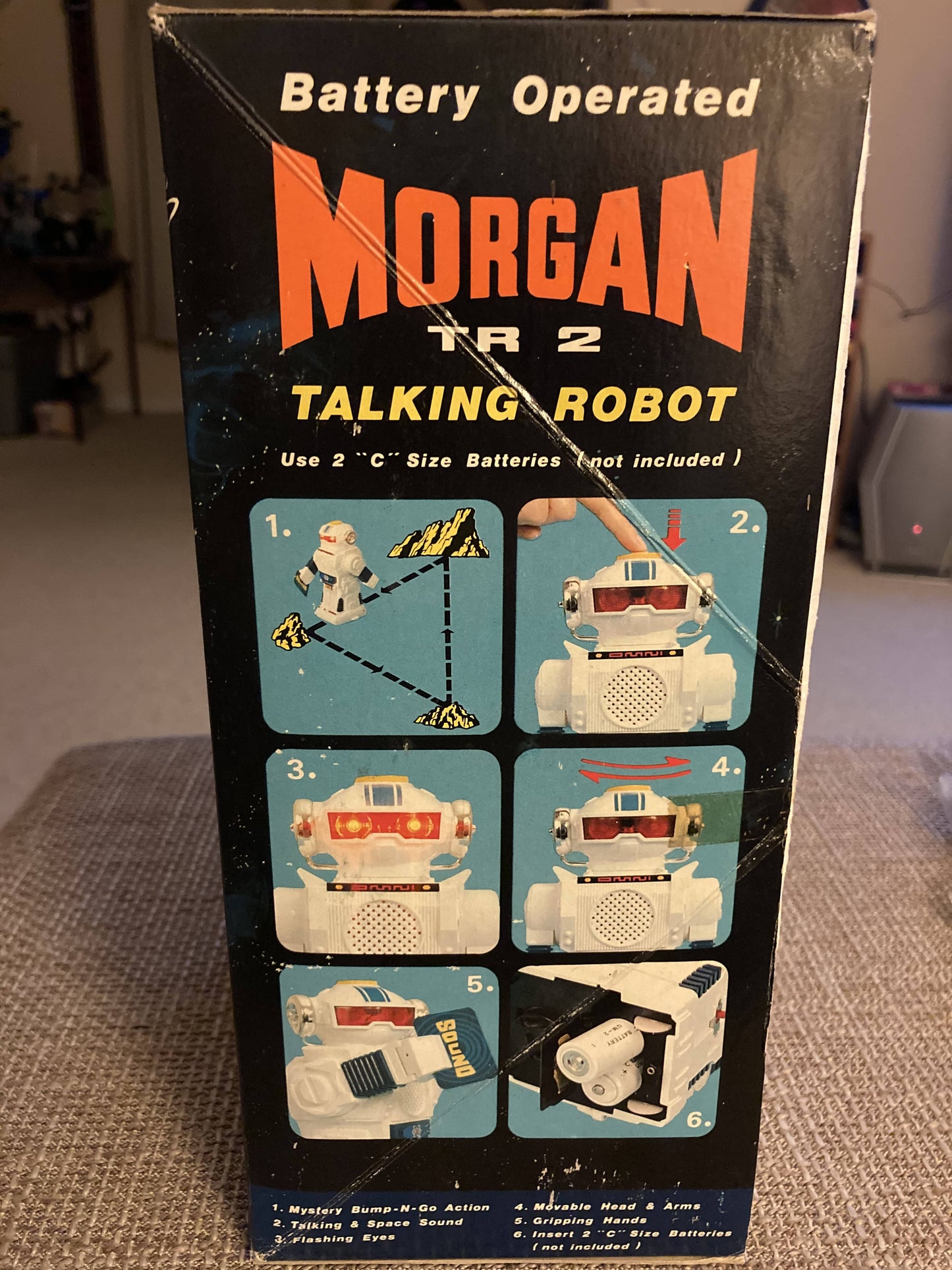 Toys = MORGAN TR 2 ROBOT MIB & WORKING!!