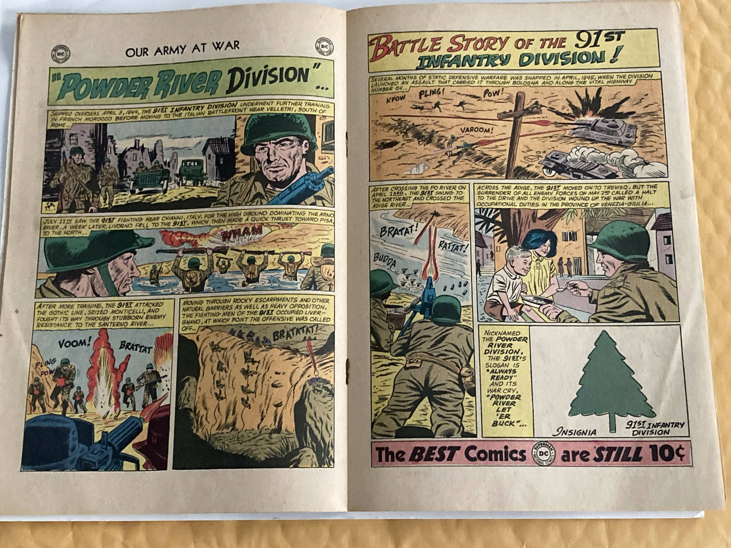 Comic Book = OUR ARMY AT WAR #112 - CLASSIC COVER FROM 1961!